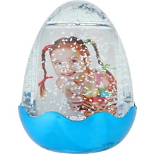 Birlik Fotoğrafçılık Parlak Mavi Yumurta Kar Küresi 5033DMB