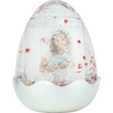 Birlik Fotoğrafçılık Parlak Gri Yumurta Kar Küresi 5033DGK