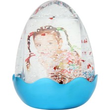 Birlik Fotoğrafçılık Parlak Mavi Yumurta Kar Küresi 5033DMK