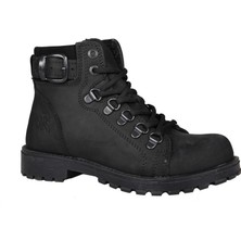 Raker 8028 Saf Deri (36-39 Arası) Siyah Nubuk Unisex Bot