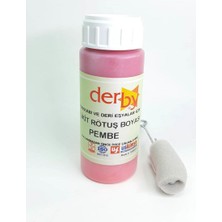 Derby  Deri Eşya,ayakkabı,direksiyon Rutuş ve Boyası  A.pembe +Uygulama Süngeri