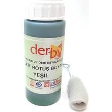 Derby  Deri Eşya,ayakkabı,direksiyon Rutuş ve Boyası  Yeşil +Uygulama Süngeri