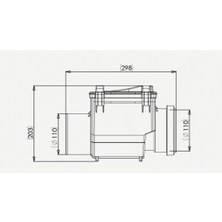 Luxwares Plastik Atık Pis Su Çekvalf Klapeli 110MM TPB033