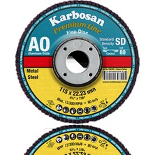 Karbosan Premium Line Ao Standart Yoğunluk Flap Diskler Konik 180 Kum 60