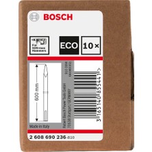 Bosch Sivri Keski Sds-Max 600 mm 10'lu Eko