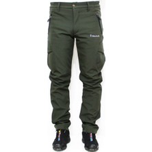 Mudwill Softshell Kargo Cepli Erkek Pantolon-Düz Haki