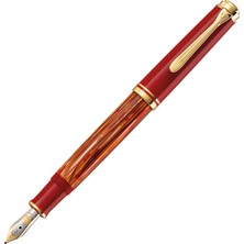 Pelikan Souveran M600 Special Edition Dolma Kalem Tortoiseshell-Red F Uç 815741