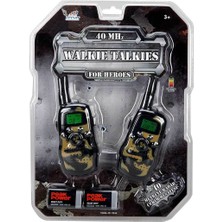 Sunman Walkie Talkie Askeri Telsiz Seti - Asker Yeşili