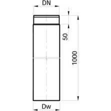 Darco Soba Borusu, Çelik Sac, Antrasit, 2 mm Kalınlık 15 cm Çap , 50 Cm. Uzunluk