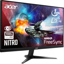 Acer Nitro QG241Ybii 75Hz 23.8" 1ms (Analog+HDMI) FreeSync Full HD Monitör