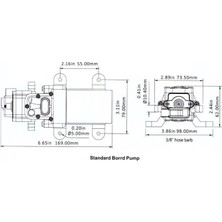 Seaflo Hidrofor Pompası 4.3 Lt. / Dak 12 V 35 Psi