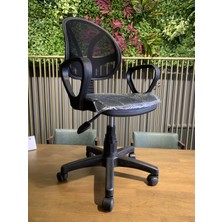 Siyah Fileli Çalışma, Bilgisayar, Sekreter Koltuğu