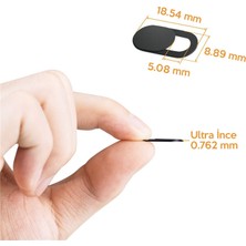 ThreeStep Pratik Web Kamera Kapatıcı - Ekstra Ince 0.7mm - Webcam Cover Gizliliğiniz Için Güvenli Kullanım