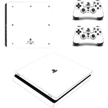 Kt Decoration Beyaz Arkaplan Playstation 4 Slim Kasa Sticker Kaplama