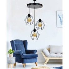 Etsylight Wavy Lüx 3 Salon, Antre Avize