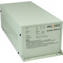 Provoice VPXINV 2500 DC 12V/24V İnvertör Araç Tipi