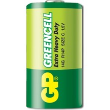 Gp GP14G  R14 Greencell  C (Orta) Boy Çinko Karbon Pil