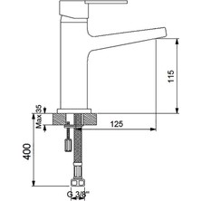 Newarc 832525 Premium Yüksek Lavabo Bataryası