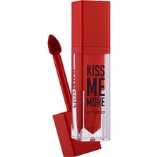 Flormar Kremsi Dokulu ve Yoğun Pigmentli Bulaşmayan Uzun Süre Kalıcı Likit Mat Ruj (Kırmızı) - Kiss Me More Lip Tattoo - 011 Candy - 8690604572915