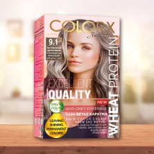 Colorx Set Saç Boyası-9.1-Açık Küllü Kumral