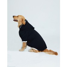 Ponchic Kapşonlu Baskılı Köpek Sweatshirtü