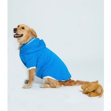 Ponchic Kapşonlu Baskılı Köpek Sweatshirtü