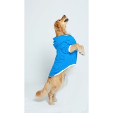 Ponchic Kapşonlu Baskılı Köpek Sweatshirtü