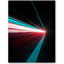 Cakatablo Ahşap Tablo Perspektif Tünel Işıkları