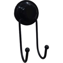 Metalife Metal Vakumlu Çiftli Askılık Siyah