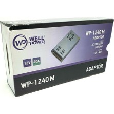 Wellpower 12 Volt 40 Amper Metal Kasa Adaptör Fanlı