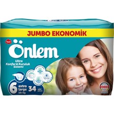 Önlem Bebek Bezi Jumbo Paket Extra Large 34 Adet (16+ kg)