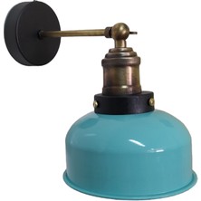 Mylights  Retro Rustik Turkuaz Mafsalı Aplik   Mafsalı Hareketli Rustik