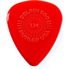 Jim Dunlop Prime Grip Delrin 500 Picks 1 Adet - Kırmızı 1.14 mm Pena