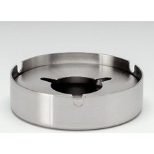 Safun Sfn Paslanmaz Büyük Boy Yuvarlak Mat Rüzgarlıklı Kapalı Küllük, Kül Tablası