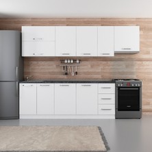 Minar 280 cm Mutfak Dolabı Beyaz 280-B7