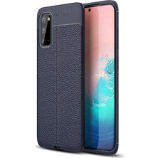 Hesaplı Dünya Samsung Galaxy S20+ Plus Kılıf Koruyucu Esnek Tpu Silikon Lacivert Hns