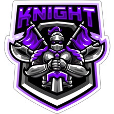 Nef Dijital Knight Sticker-Etiket 8x8