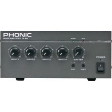 PHONIC CA60 60W Anons Mixer Amplifier 70/100V Trafolu