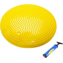 Gymo Pompalı Denge Yastığı Balance Disk Denge Pedi 33cm Sarı