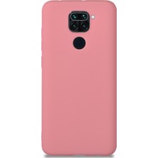 Caseart Xiaomi Redmi Note 9 Kılıf Kamera Korumalı Premier Silikon Kapak - Şeker Pembesi