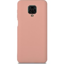 Caseart Xiaomi Redmi Note 9 Pro Kılıf Kamera Korumalı Premier Silikon Kapak - Pudra