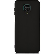 Caseart Xiaomi Redmi Note 9 Pro Kılıf Kamera Korumalı Premier Silikon Kapak - Siyah