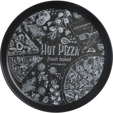 Keramika Pizza Servis Tabak Seti 5 Parça