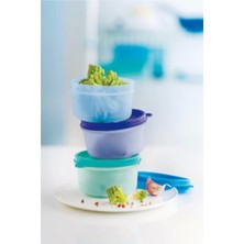 Tupperware Şeker Üçüzler ( 3 x 250 ml ) Mavi