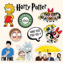Paytak Moda Flim Dizi Karışık Desen Tasarım A5 Stickers Çıkartma PYTKSTK025
