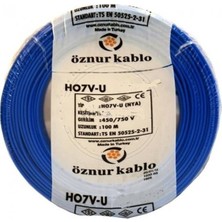 Öznur 10 mm Nya Kablo (100 Metre) Mavi