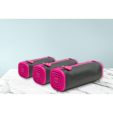 Serve Prismo Kare Kalem Kutusu - Fosforlu Pembe