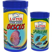 Lotus Discus 1000 ml + Spirulina 250 ml Balık Yemi