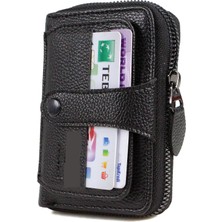 HT-70 Suni Deri 17 Adet Kartlık ve Kağıt Para Bölmeli Cüzdan Unisex