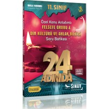 Sınav Yayınları 11. Sınıf Felsefe Grubu Din Kültürü ve Ahlak Bilgisi 24 Adımda Özel Konu Anlatımlı Soru Bankası